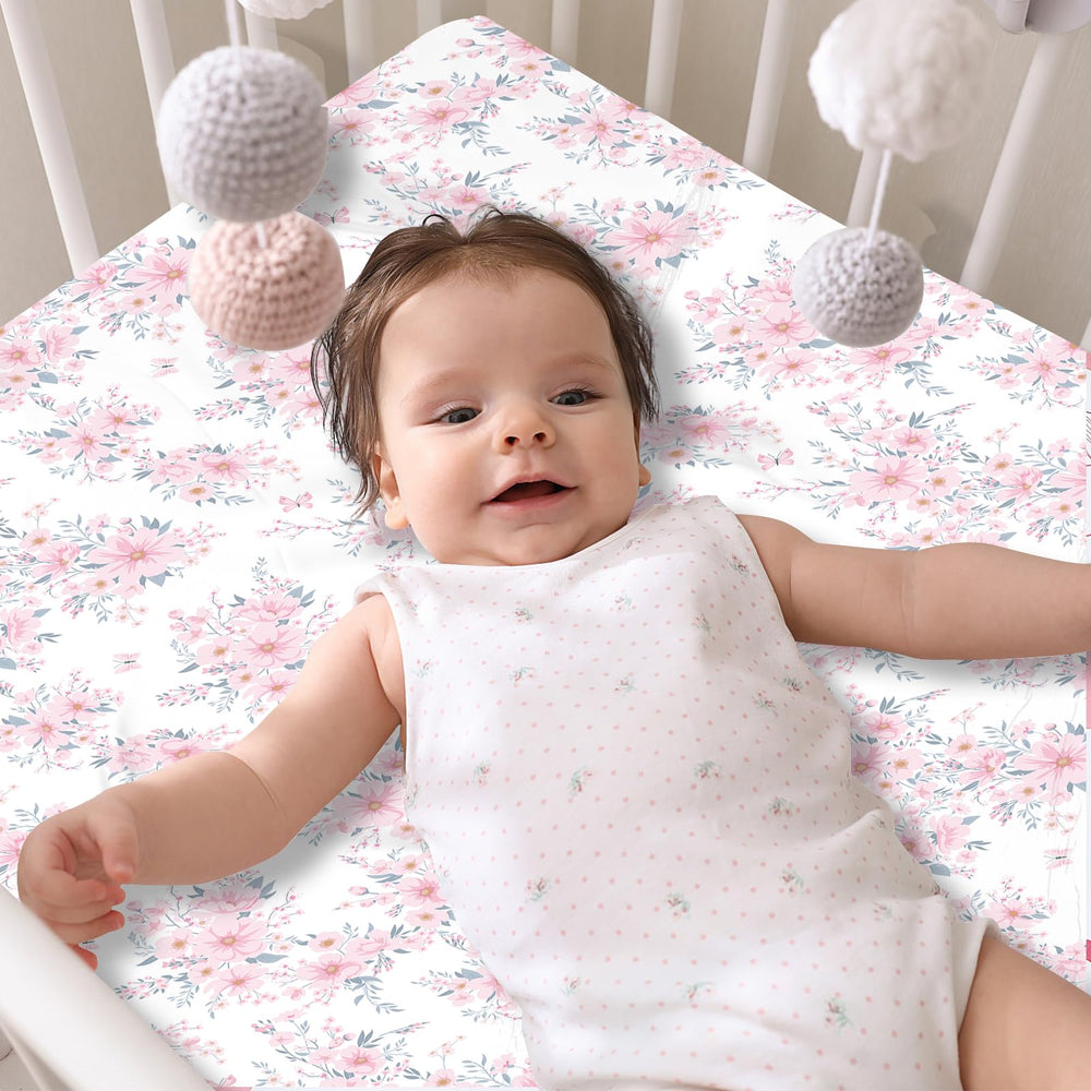 DengFengLai easy-care crib sheets 28x52 stay soft after washing.