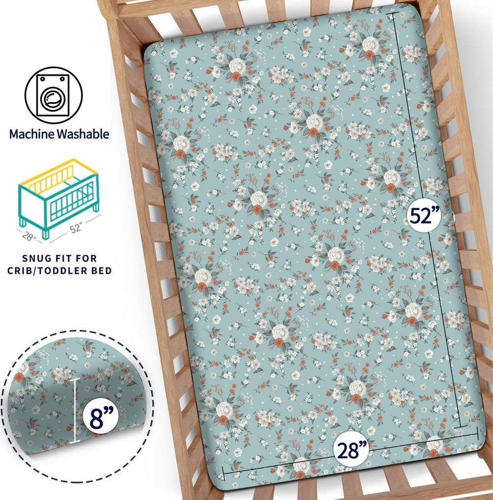 DengFengLai easy-install crib sheets 28x52 ensure quick, secure fit.