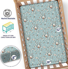 DengFengLai easy-install crib sheets 28x52 ensure quick, secure fit.