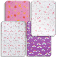 DengFengLai unicorn ice cream pattern crib sheet adds playful charm