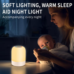 Deogos color-changing touch nursery lamp with quick tap controls for easy lighting