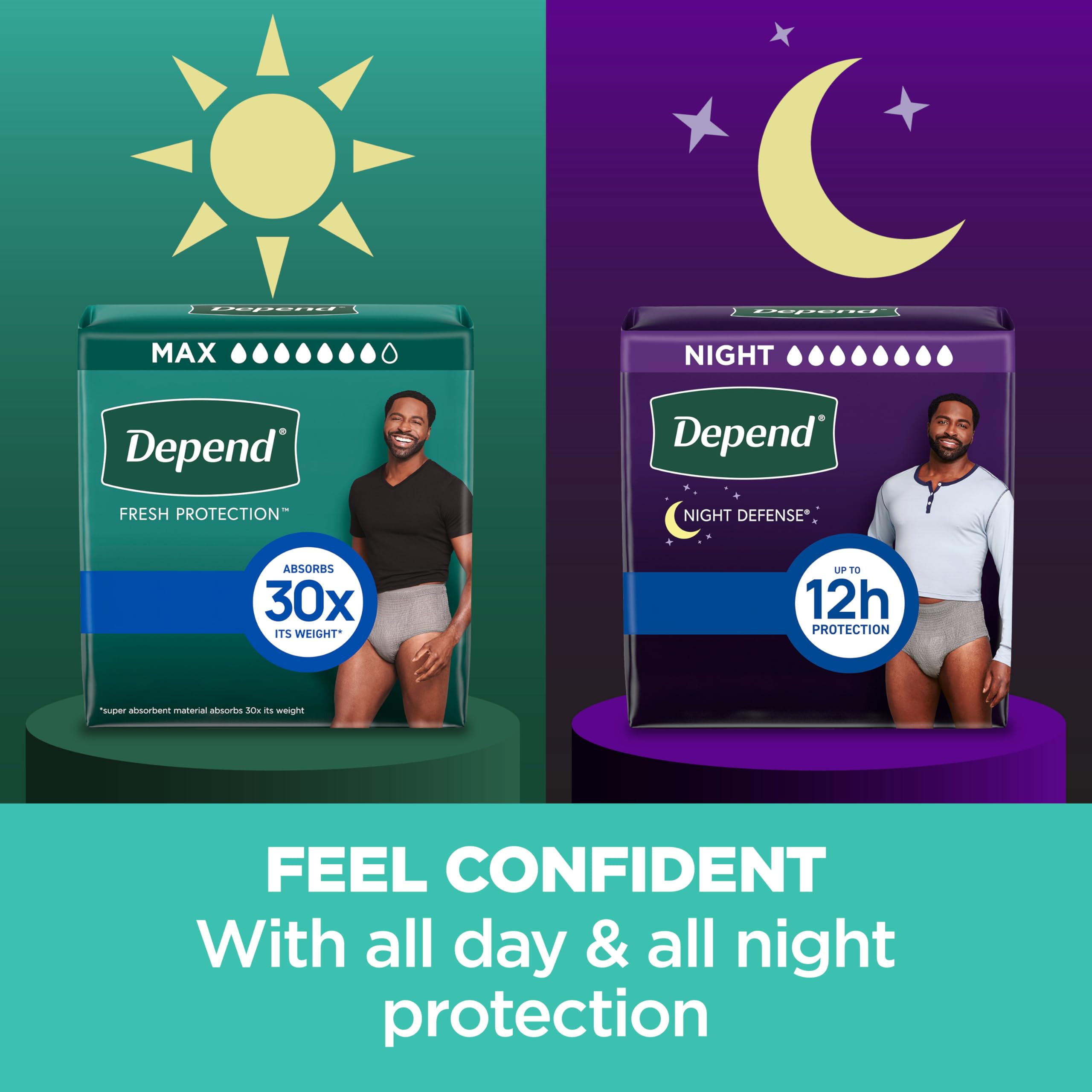 Depend Fresh Protection extra-large size offers a comfortable fit for larger waists