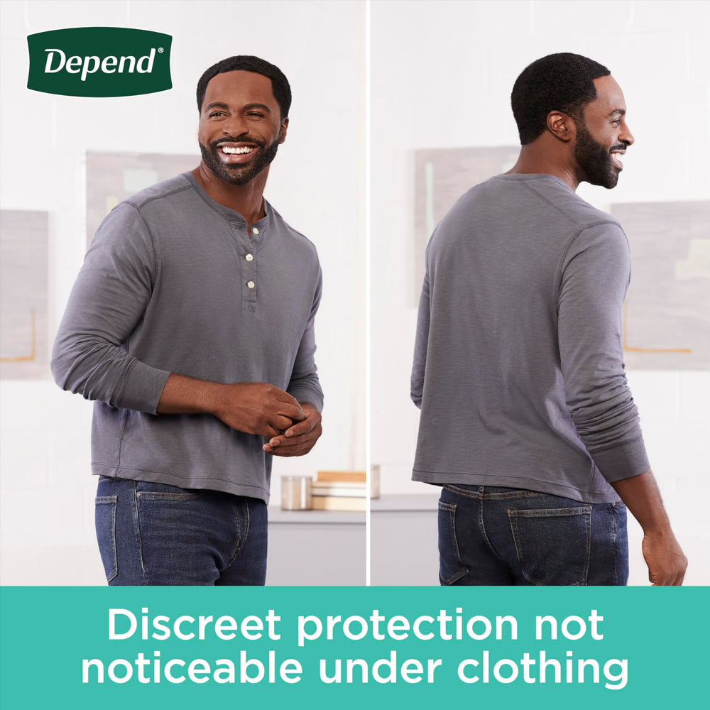 Depend Fresh Protection grey packaging hints at discreet presentation