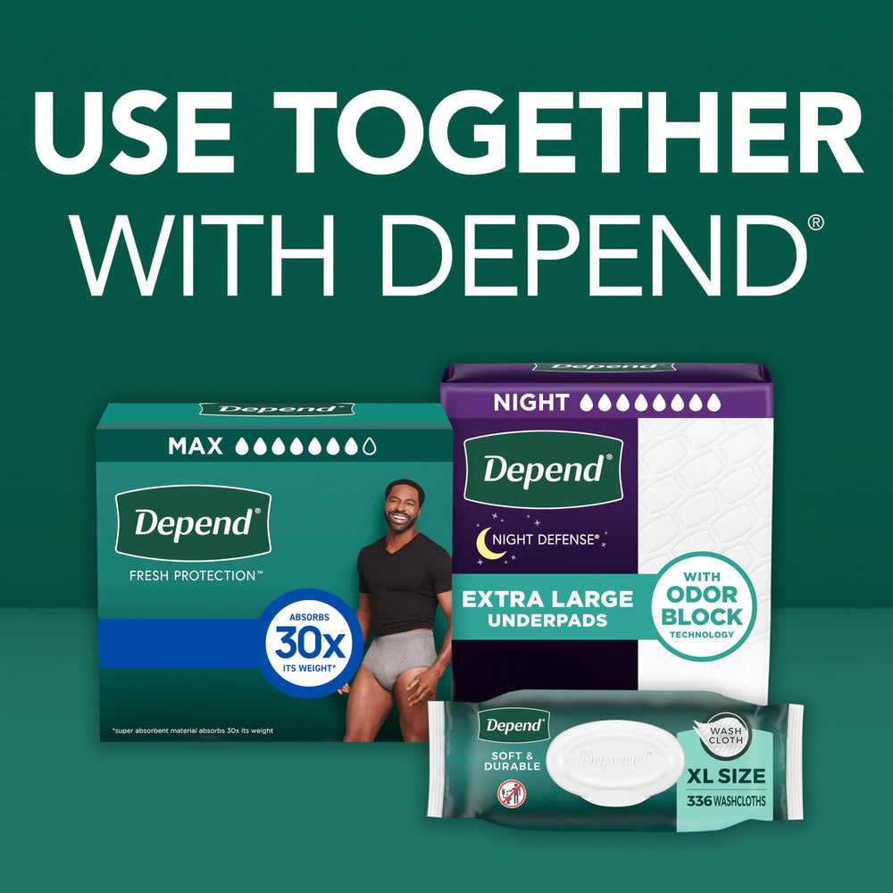 Depend Fresh Protection disposable underwear for men supports reliable protection