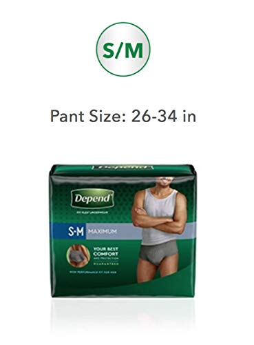 Depend Men's FitFlex Max odor-control feature illustration for confident protection.