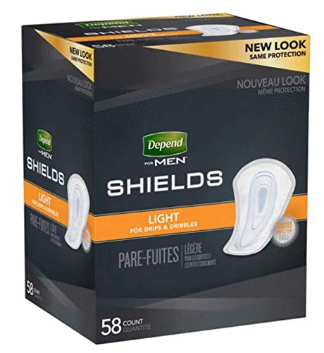 Depend Shields for Men adheres to briefs for secure, discreet protection.