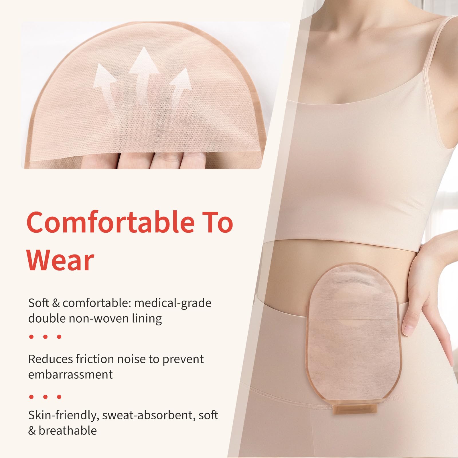 DERAYMI activated carbon filter helps control odors inside the bag.