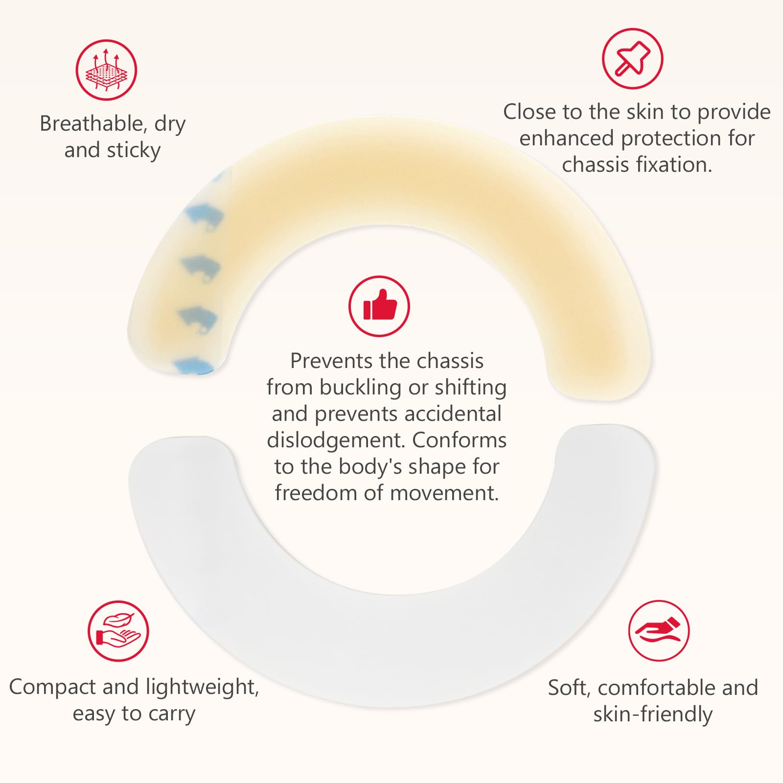 DERAYMI barrier strip on skin delivers waterproof seal for daily activities.