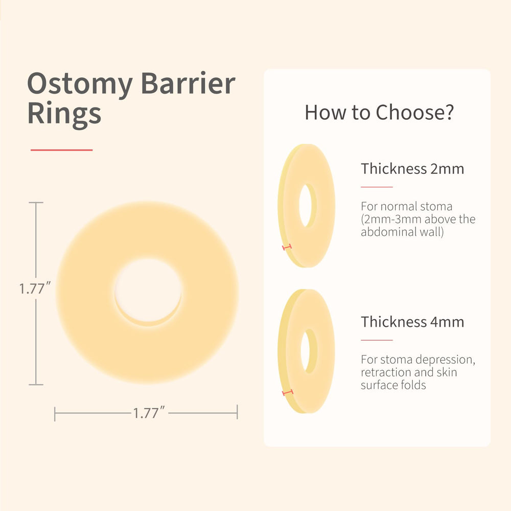 DERAYMI travel-friendly ostomy rings stay in place during daily routines