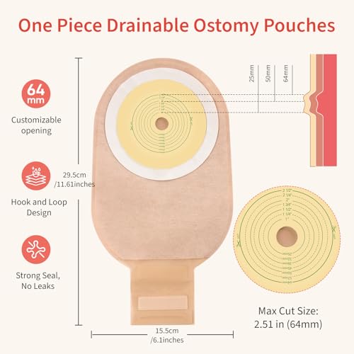 DERAYMI cut-to-fit barrier with stoma measurement card enables precise sizing
