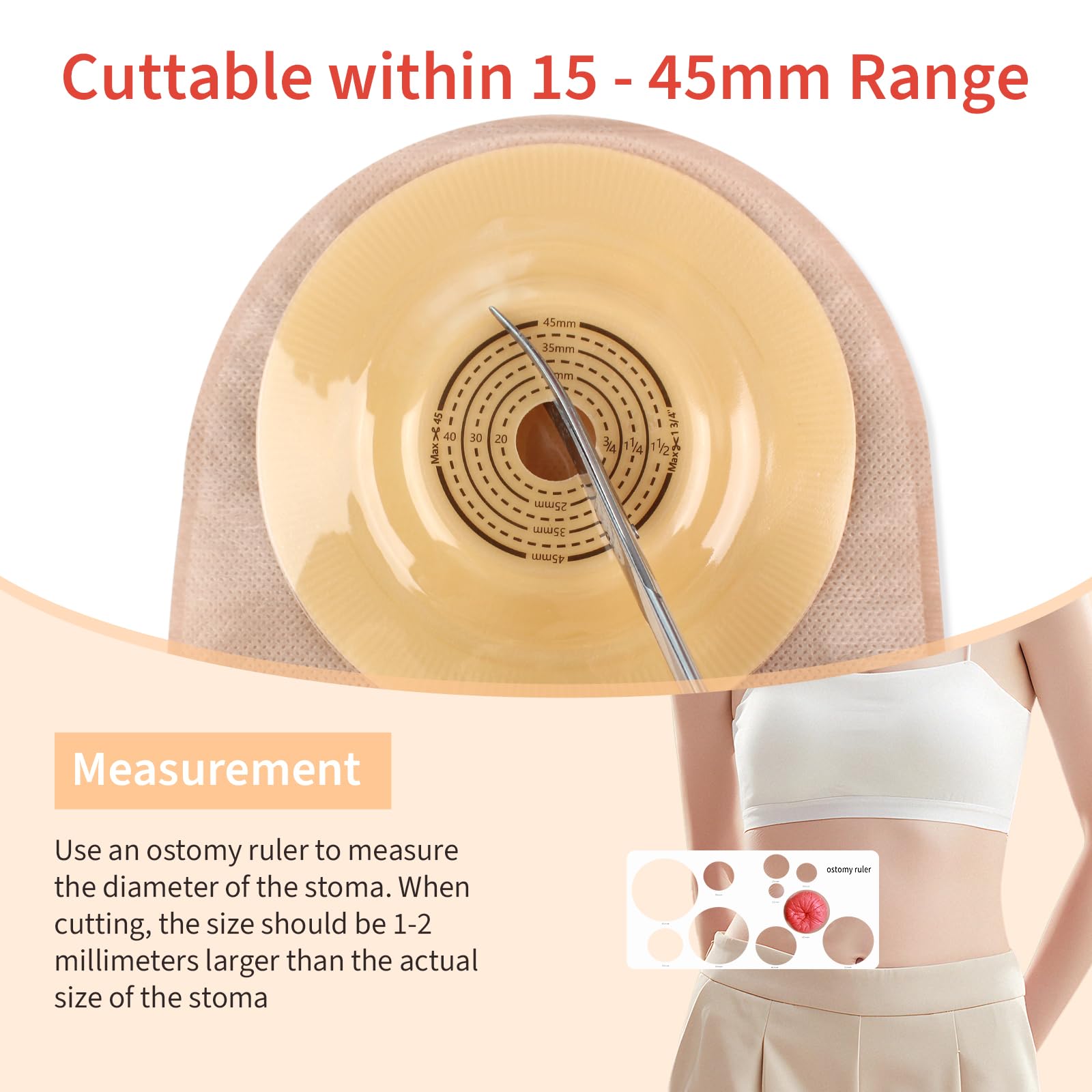 DERAYMI drainable pouch with fold and lock closure for easy emptying