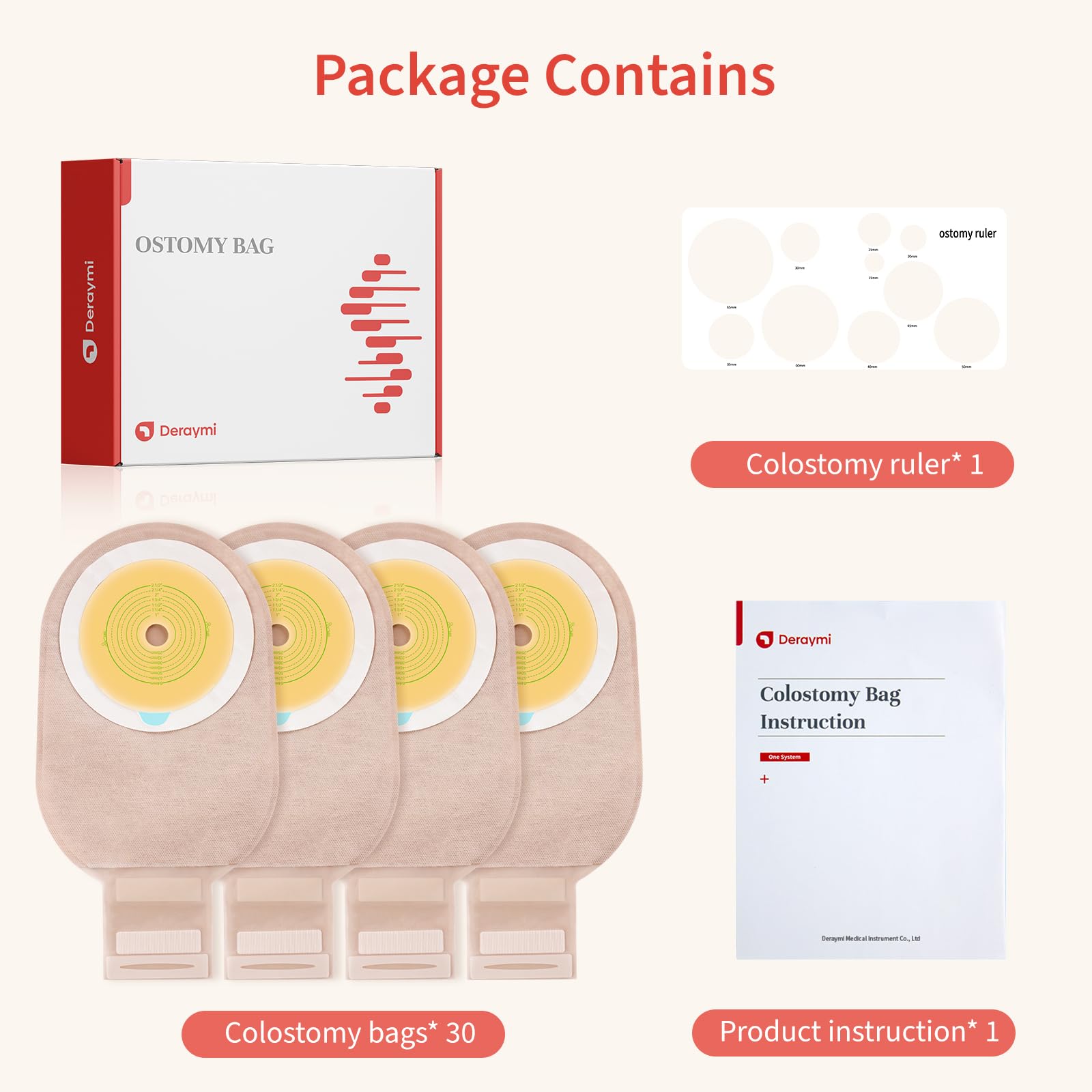 DERAYMI includes instruction manual and packaging for guided setup
