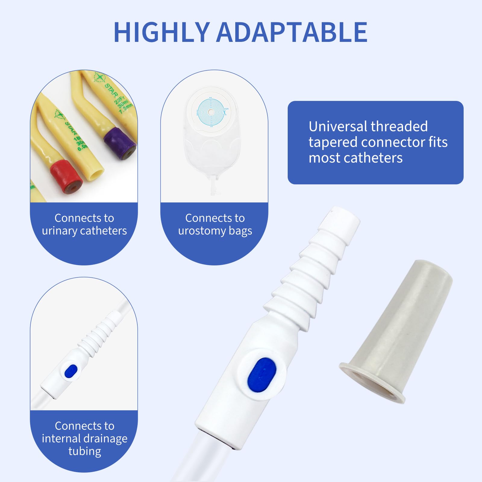 DERAYMI leg bag packaging highlights hygienic individually packed units