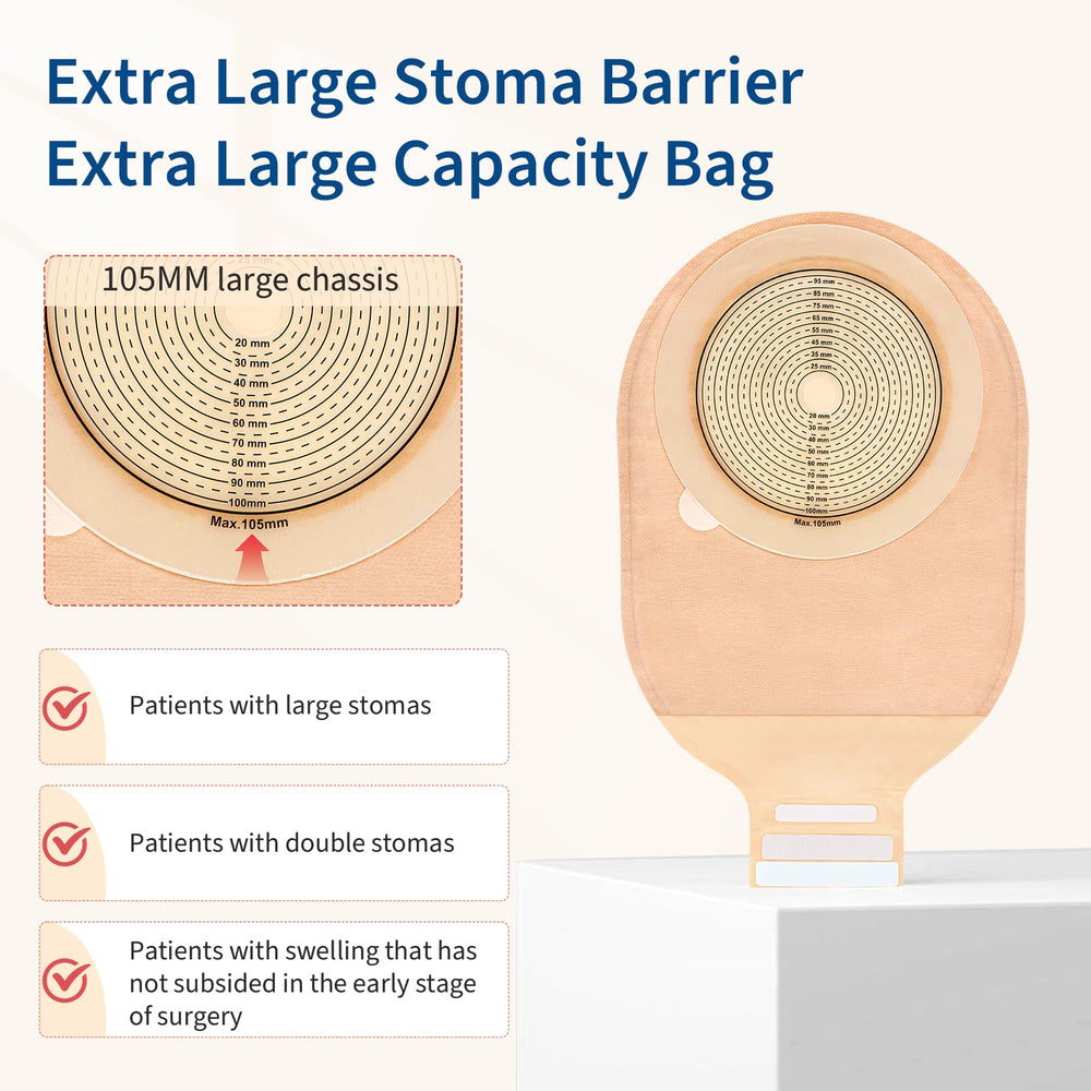 DERAYMI one-piece ostomy pouch for quick, clean changes.