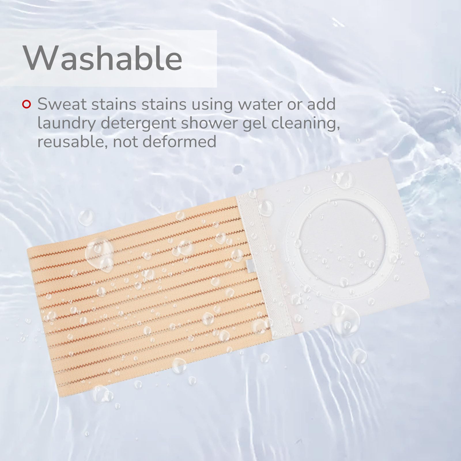 DERAYMI ostomy belt easily adjustable to fit around your pouch.
