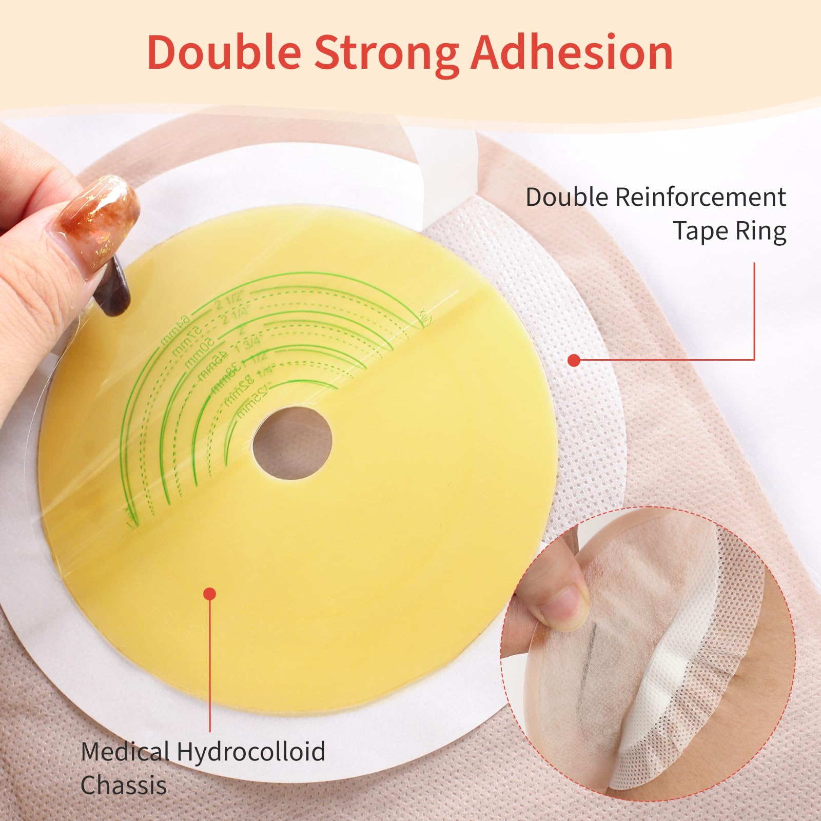 DERAYMI one-piece bag with dual-adhesion for reliable attachment