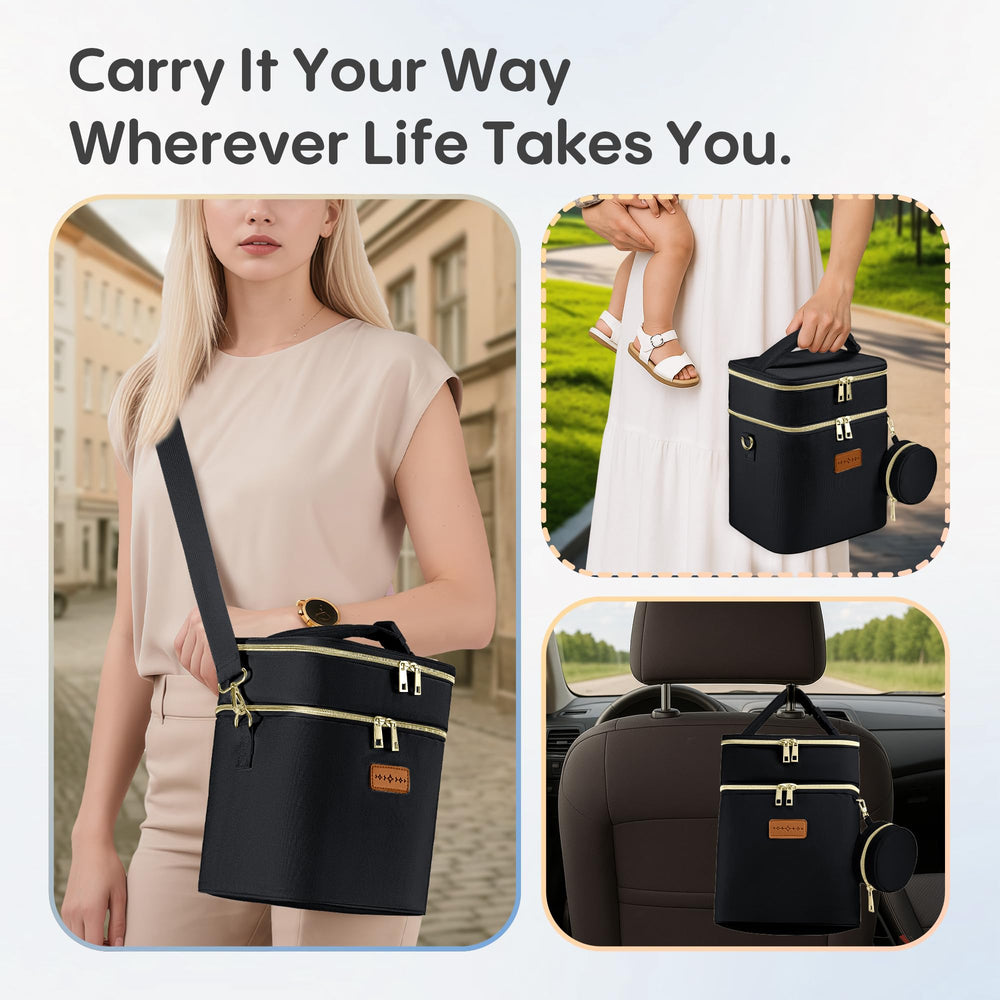 DerBiedersinn durable, water-resistant fabric and leak-proof zippers