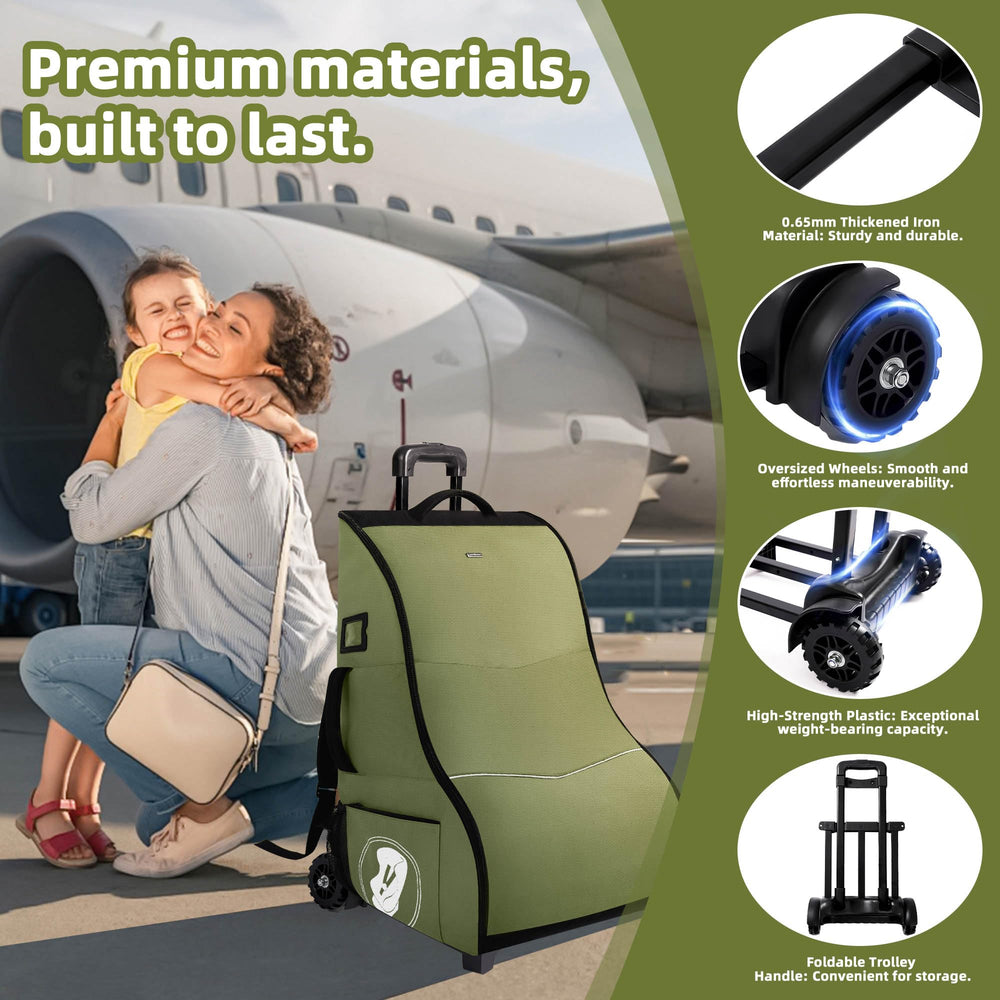 DerBiedersinn car seat bag with name tag slot for easy identification