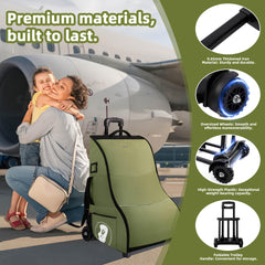 DerBiedersinn car seat bag with name tag slot for easy identification