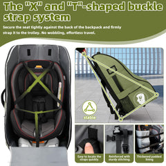 DerBiedersinn universal-fit car seat travel bag with reinforced straps