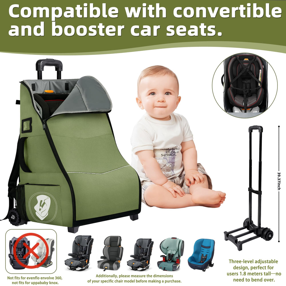 DerBiedersinn waterproof padded car seat bag protecting seat during travel
