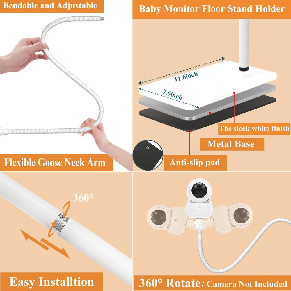 Derebir flexible arm allows precise positioning of the monitor
