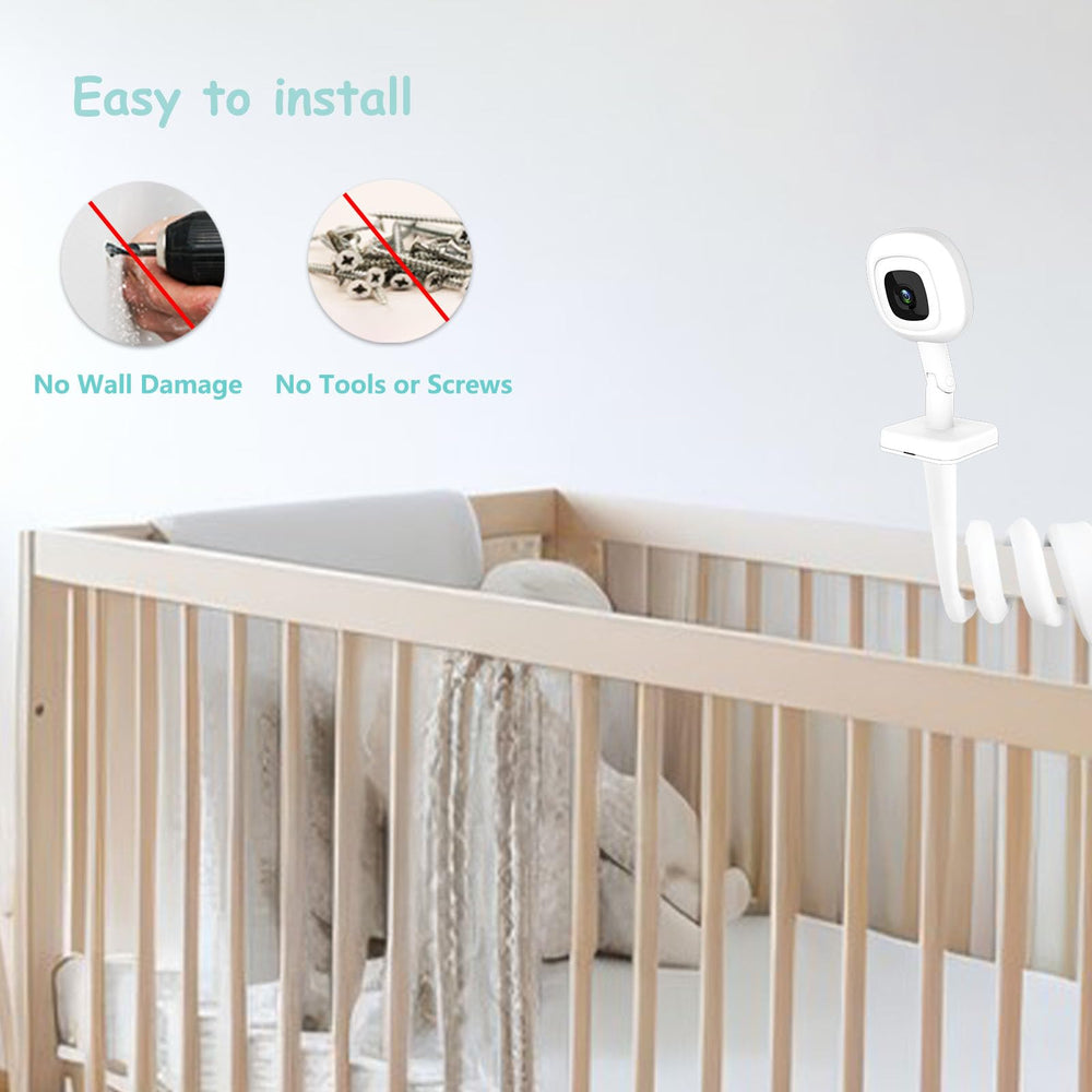 Derebir crib-mount design attaches without tools or wall damage.