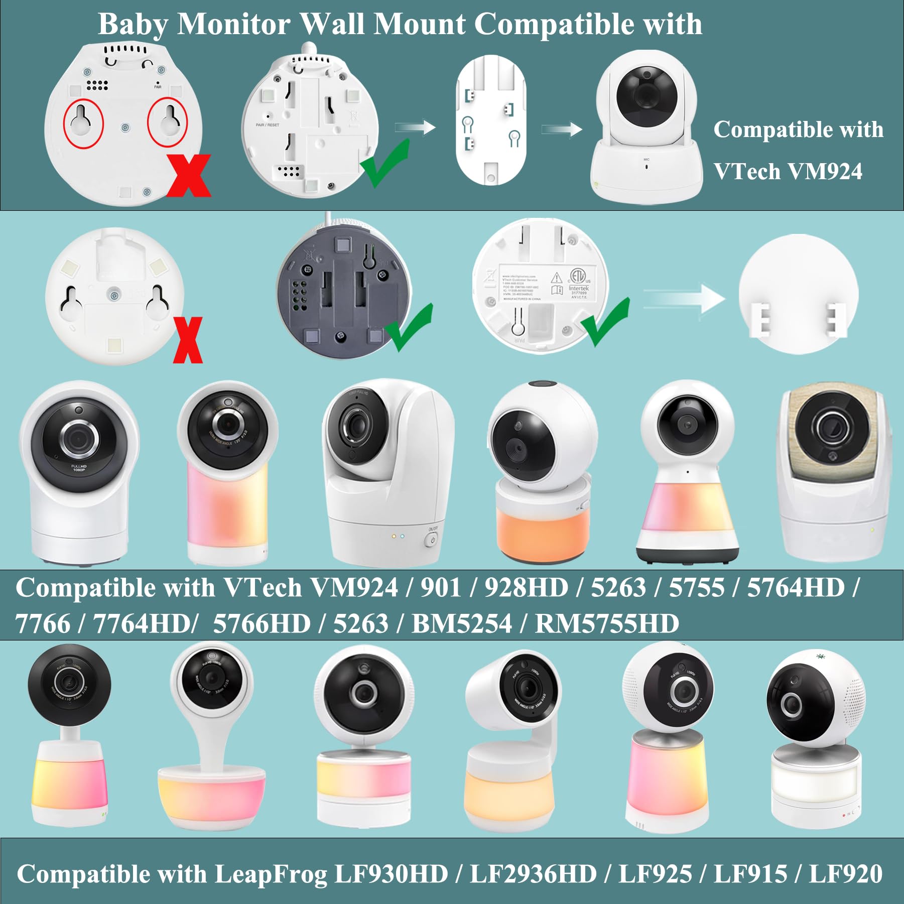 Derebir 360-degree rotation mount enables hands-free wide-angle monitoring