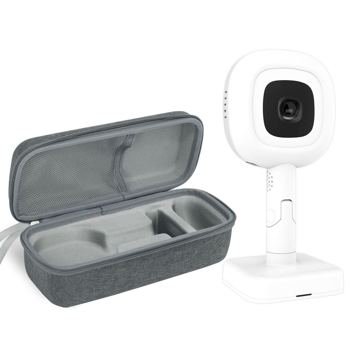 Derebir Nanit Pro travel stand securely supports the camera for travel