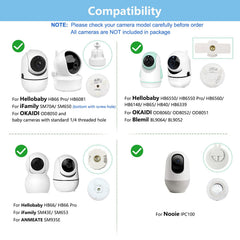 Derebir wall mount demonstrates a 360-degree adjustable viewing angle.