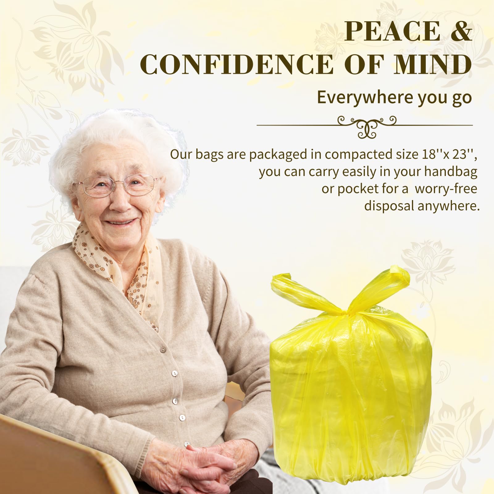 Dergik lemon scented diaper disposal bags for odor control