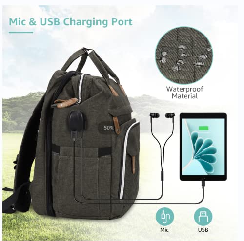 DERJUNSTAR versatile design works as backpack, handbag, or stroller attachment.