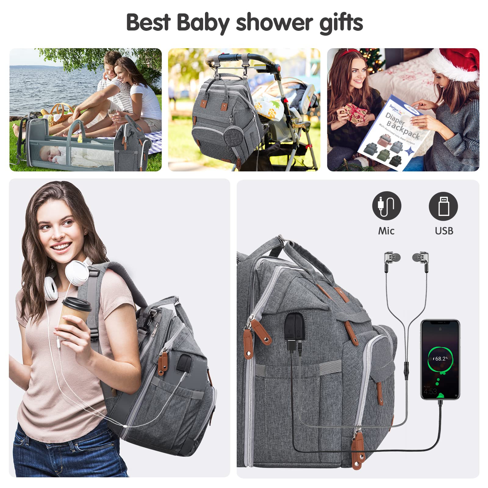 DERJUNSTAR waterproof fabric protects contents from spills and daily use.