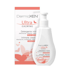 DERMOXEN UltraCalming wash bottle for gentle daily intimate care.