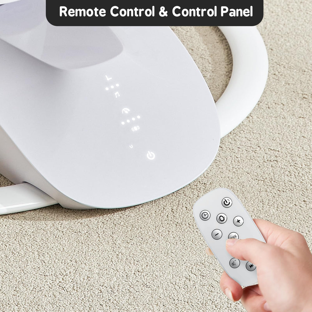 Derson 180° rotating seat allows flexible positioning for parent and baby.
