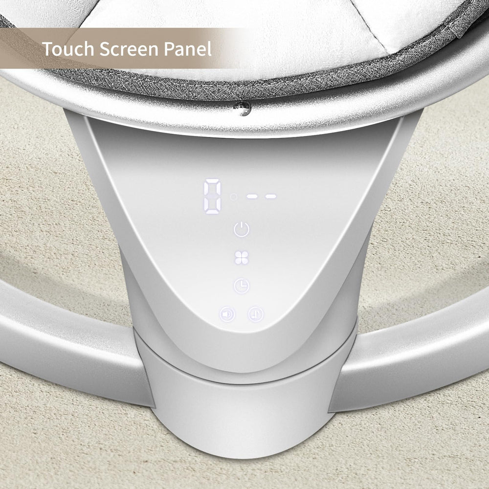 Derson touch-panel control for quick speed, music, or timer adjustments