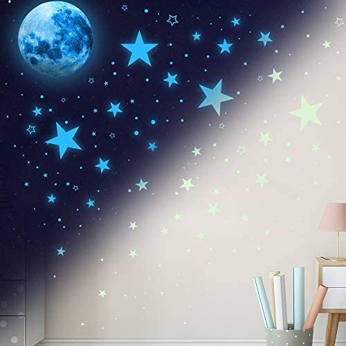 DESERT CAMEL sky blue moon and stars boost bedtime calm and imagination