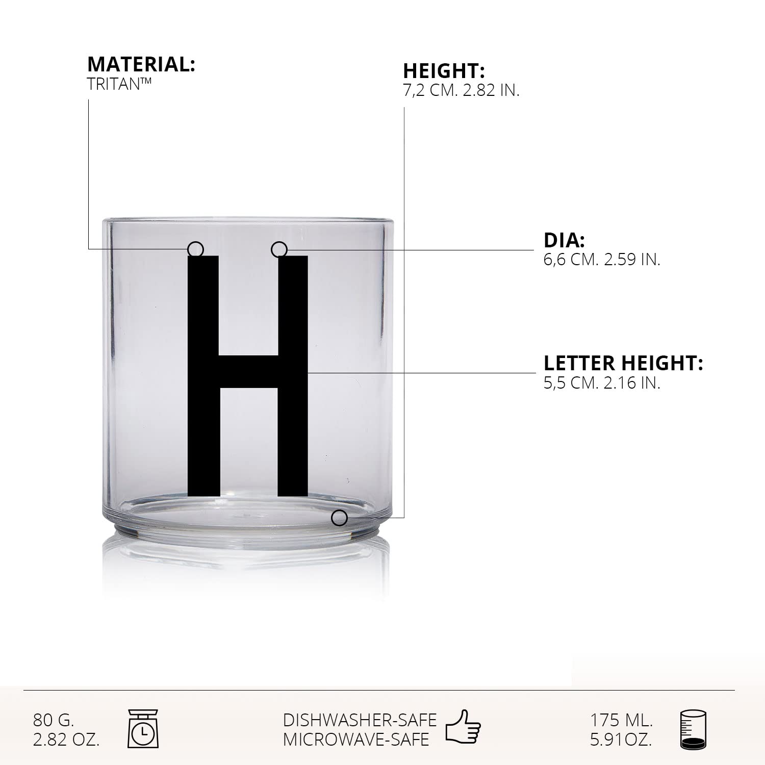 Design Letters Tritan kids sippy cup with a handle improves grip for self-feeding.