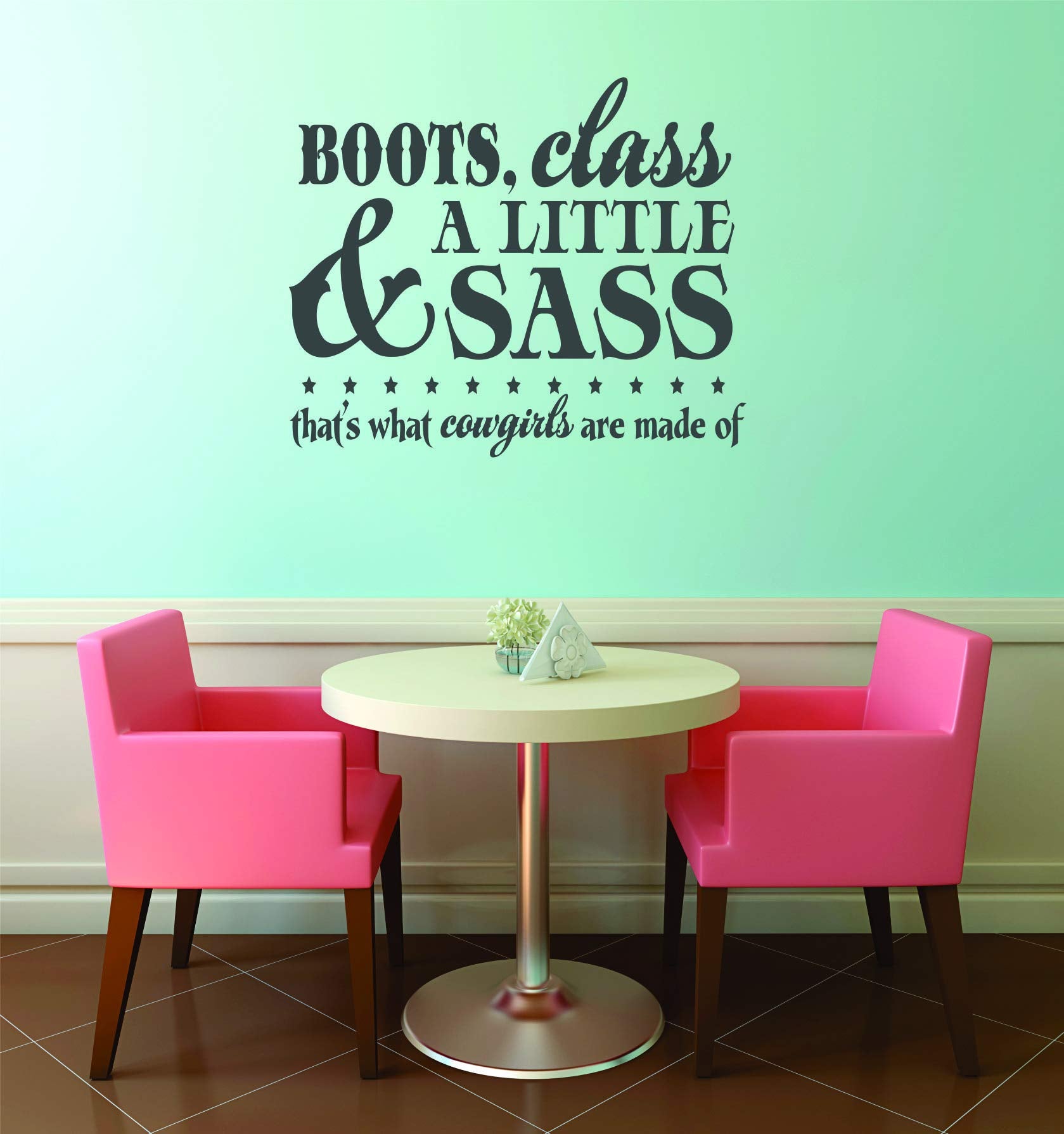 Design With Vinyl infant decor decal suits a daughter's room.