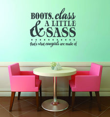 Design With Vinyl infant decor decal suits a daughter's room.