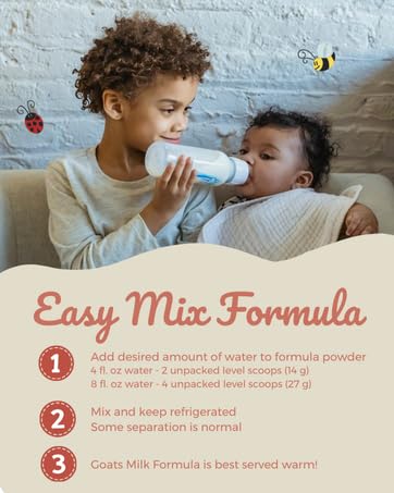 Designed by Nature Goat Milk Formula mother-owned logo reflects care.
