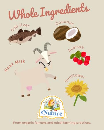 Designed by Nature Goat Milk Formula organic farm sourcing emphasizes ethical origins.