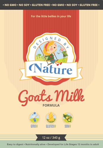 Designed by Nature Goat Milk Formula toddler bottle ready-to-serve for gentle feeding.