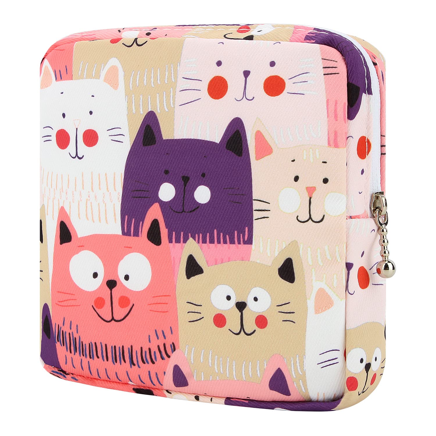 Desing Wish cat-design sanitary pad storage bag for discreet usage.