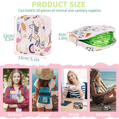 Desing Wish compact size pouch holds 6 to 10 pads for daily convenience.