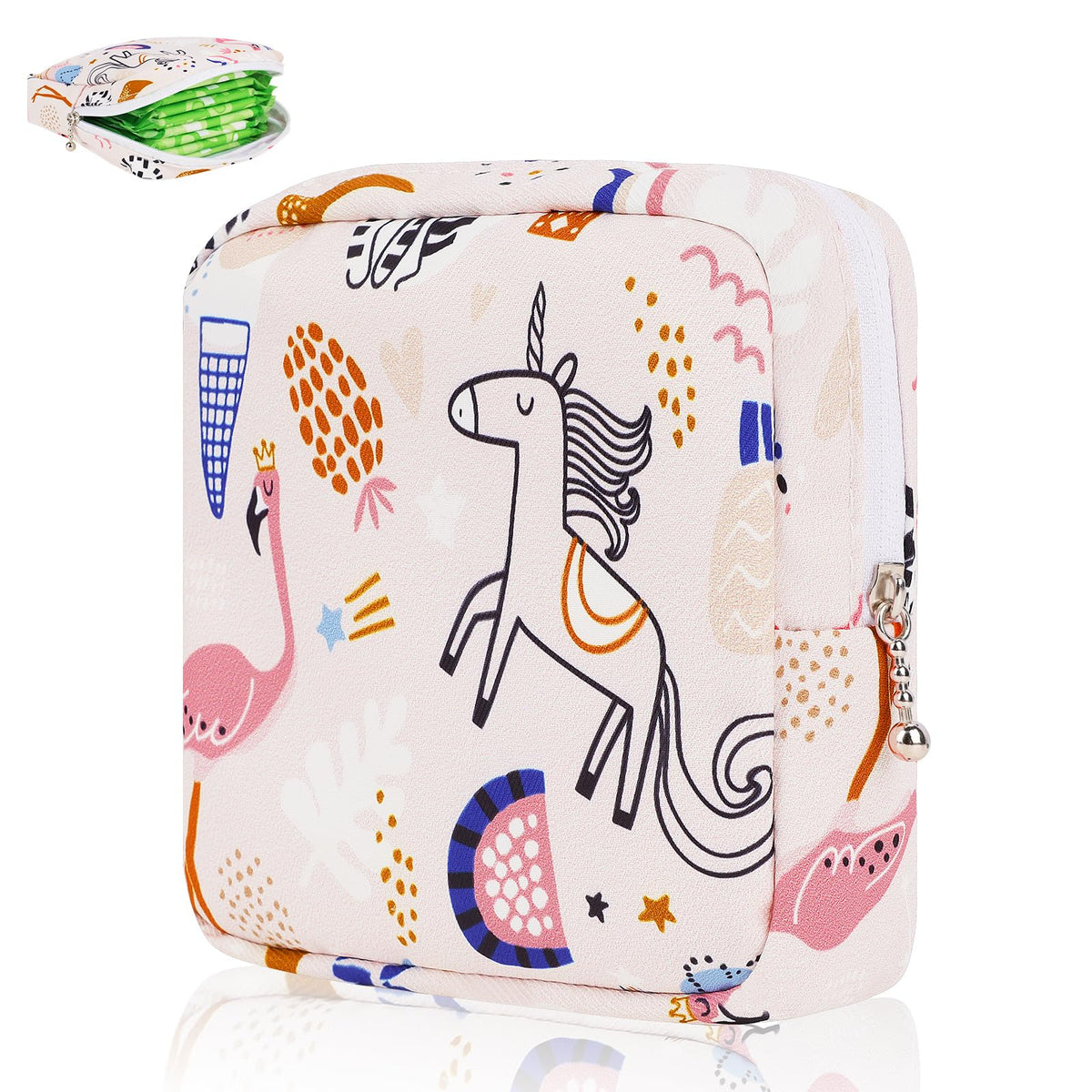 Desing Wish sanitary pad storage bag provides discreet privacy on the go.