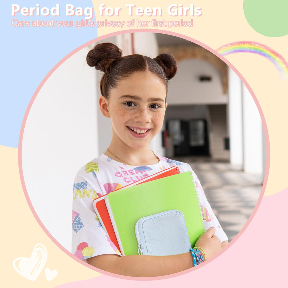 Desing Wish padded storage pouch keeps sanitary napkins organized on the go.