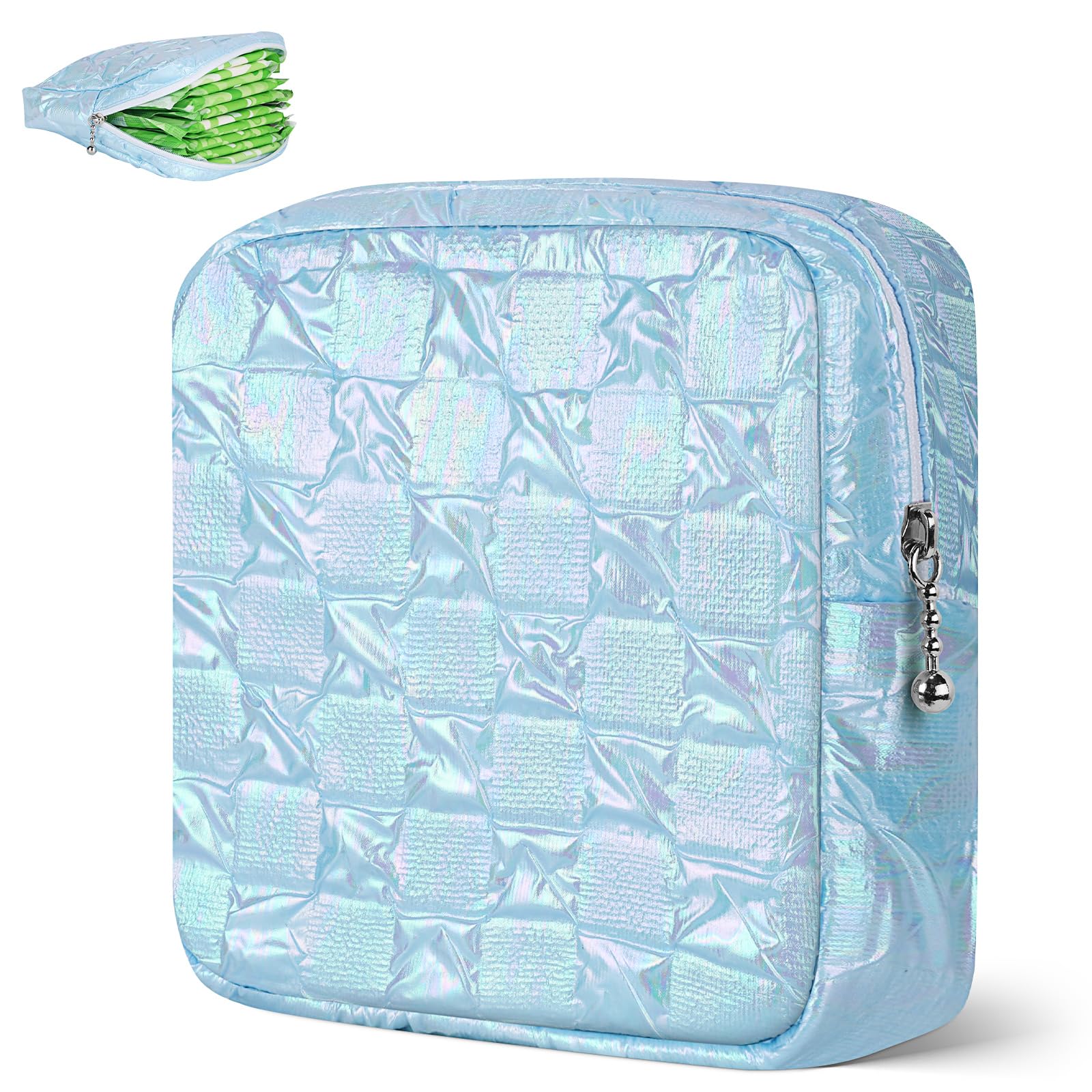 Desing Wish period bag with inner pocket keeps tampons organized and discreet.