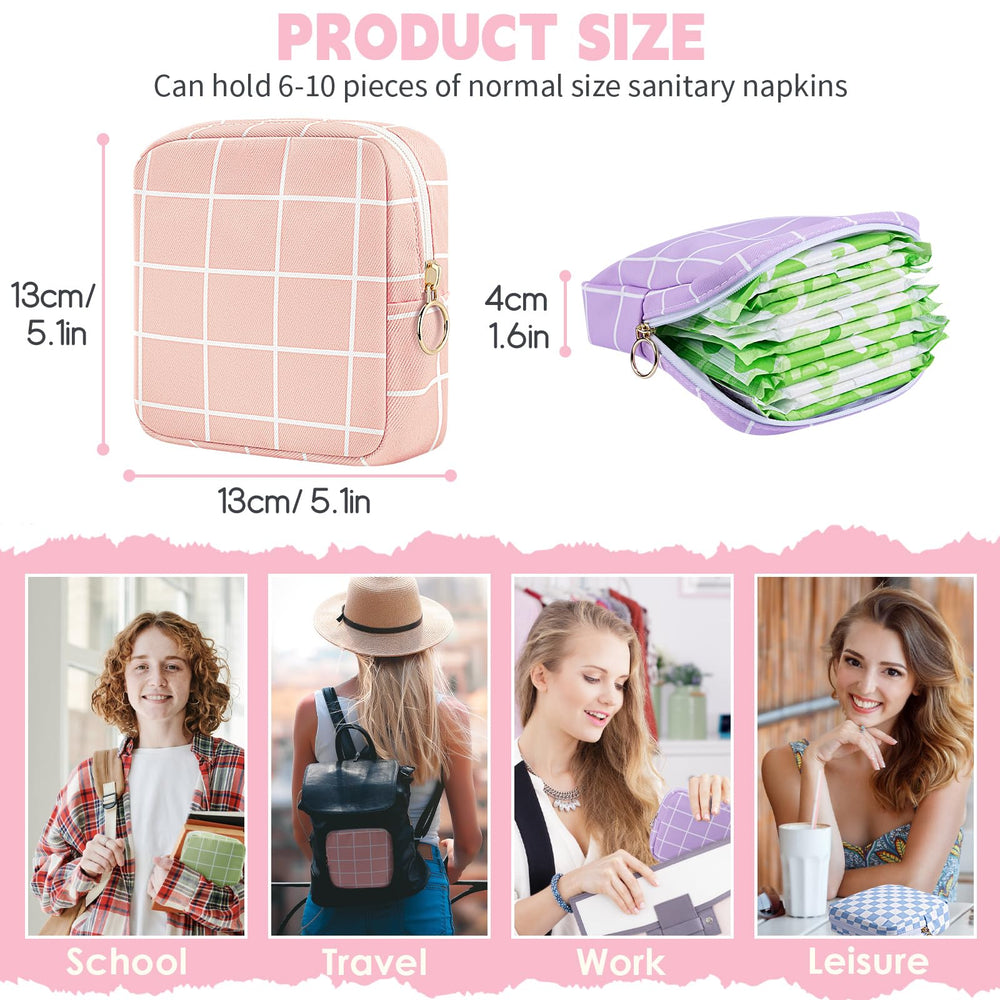 Desing Wish Period Bag main compartment open for easy access to pads and liners