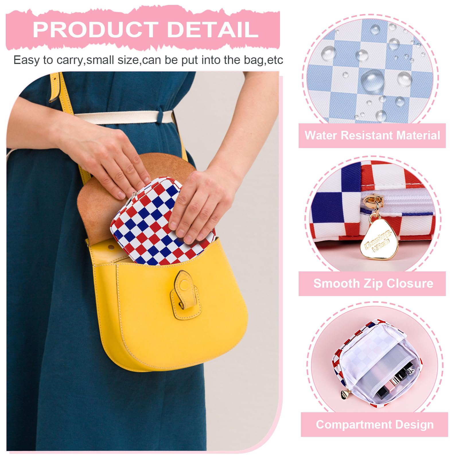 Desing Wish Period Bag doubles as a mini makeup and essentials organizer